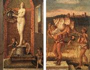 BELLINI, Giovanni Four Allegories: Prudence and Falsehood Spain oil painting reproduction